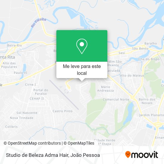 Studio de Beleza Adma Hair mapa