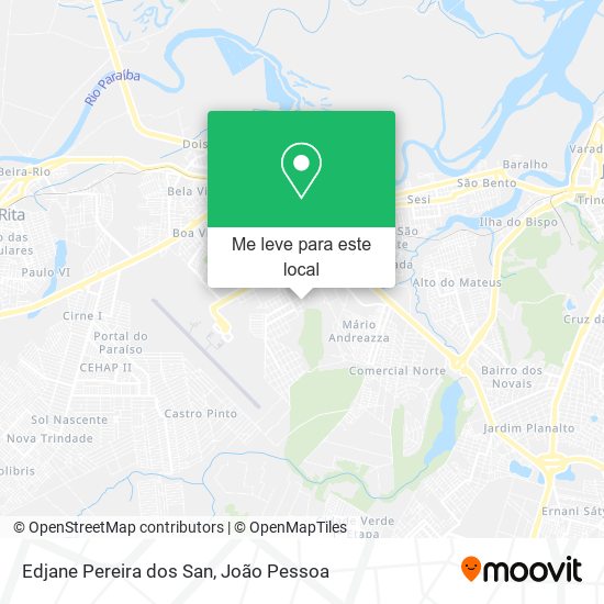 Edjane Pereira dos San mapa