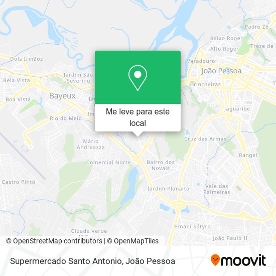 Supermercado Santo Antonio mapa