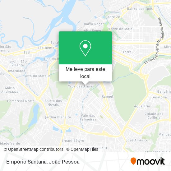 Empório Santana mapa