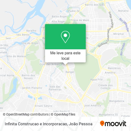 Infinita Construcao e Incorporacao mapa