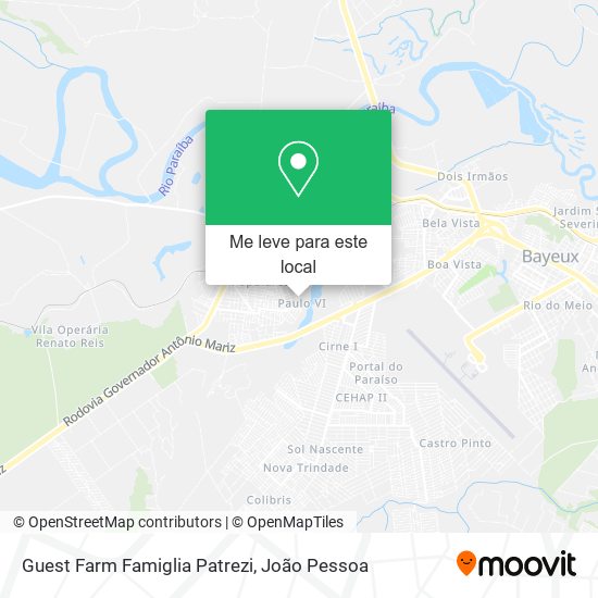 Guest Farm Famiglia Patrezi mapa