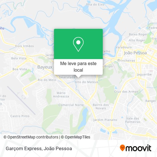 Garçom Express mapa