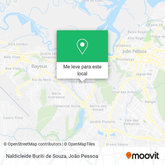 Naldicleide Buriti de Souza mapa