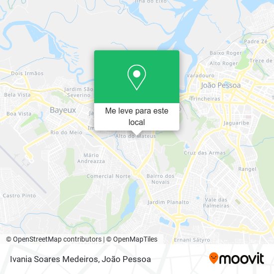 Ivania Soares Medeiros mapa
