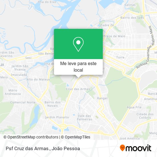 Psf Cruz das Armas. mapa