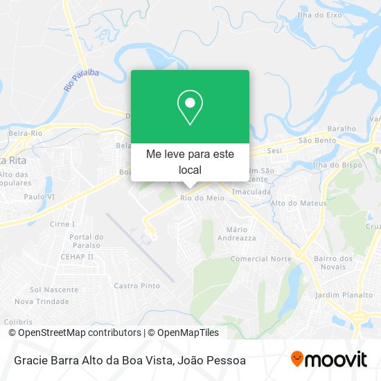 Gracie Barra Alto da Boa Vista mapa