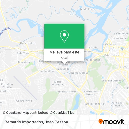 Bernardo Importados mapa