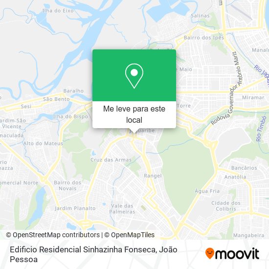 Edificio Residencial Sinhazinha Fonseca mapa