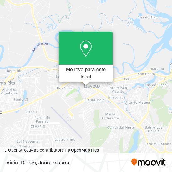 Vieira Doces mapa