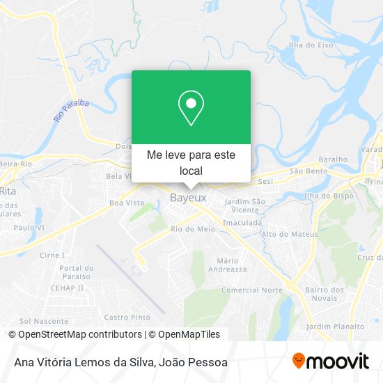 Ana Vitória Lemos da Silva mapa