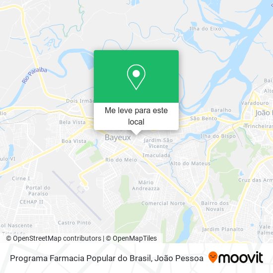 Programa Farmacia Popular do Brasil mapa