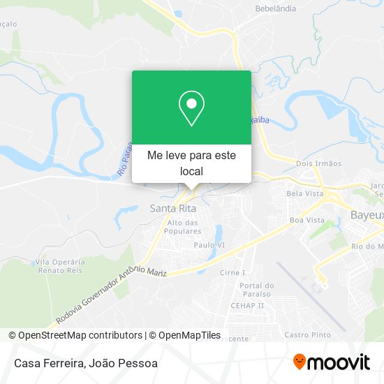 Casa Ferreira mapa