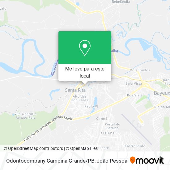 Odontocompany Campina Grande / PB mapa