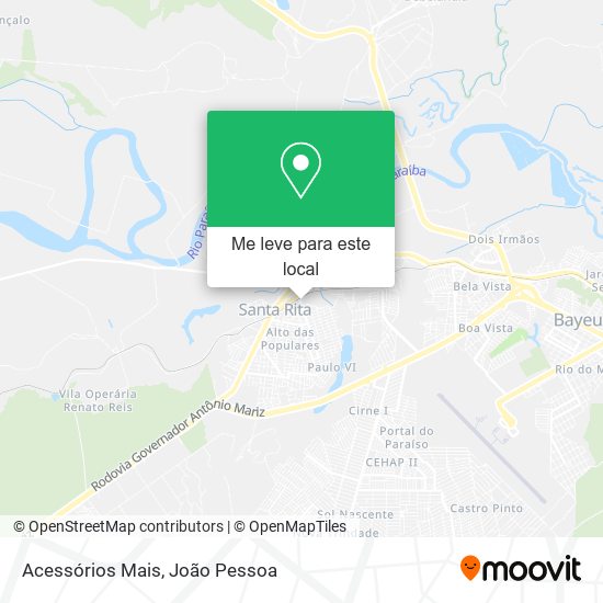 Acessórios Mais mapa