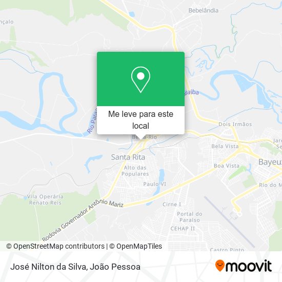 José Nilton da Silva mapa