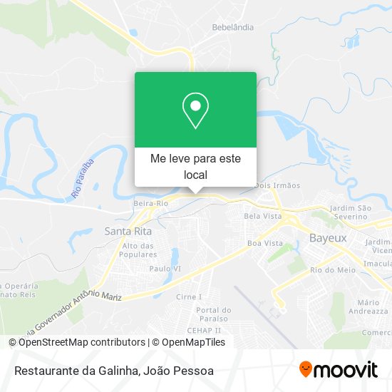 Restaurante da Galinha mapa