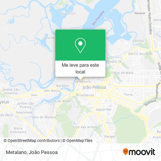 Metalano mapa
