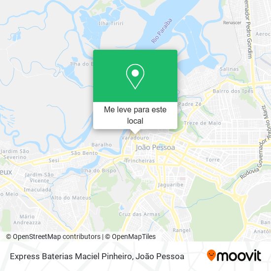 Express Baterias Maciel Pinheiro mapa