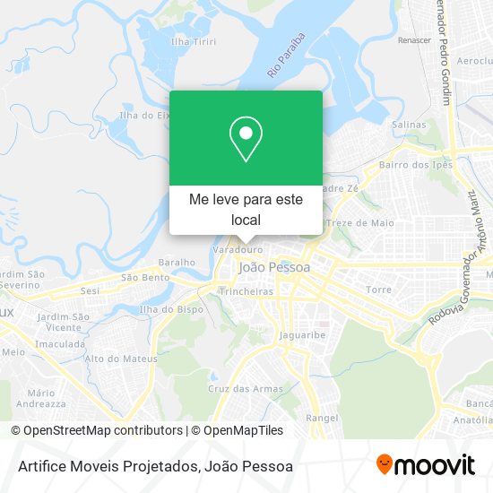 Artifice Moveis Projetados mapa