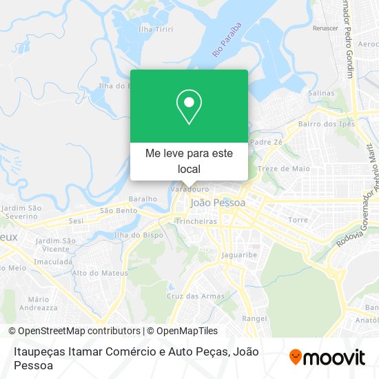 Itaupeças Itamar Comércio e Auto Peças mapa