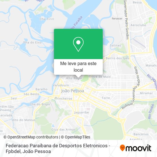 Federacao Paraibana de Desportos Eletronicos - Fpbdel mapa