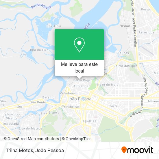 Trilha Motos mapa