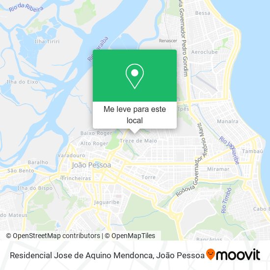 Residencial Jose de Aquino Mendonca mapa