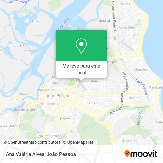 Ana Valéria Alves mapa