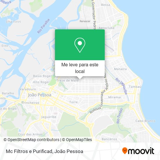 Mc Filtros e Purificad mapa