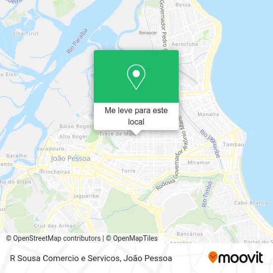 R Sousa Comercio e Servicos mapa