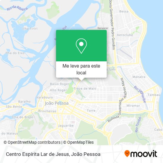 Centro Espírita Lar de Jesus mapa