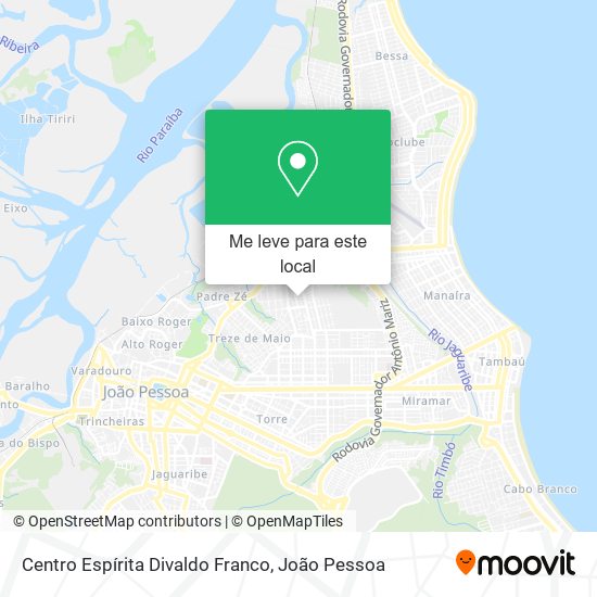 Centro Espírita Divaldo Franco mapa