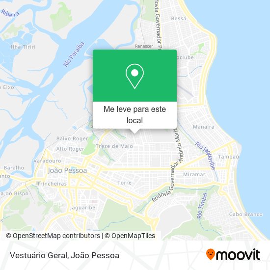 Vestuário Geral mapa
