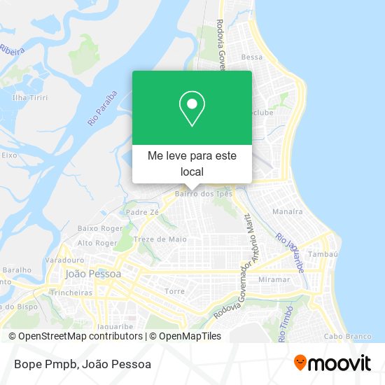 Bope Pmpb mapa
