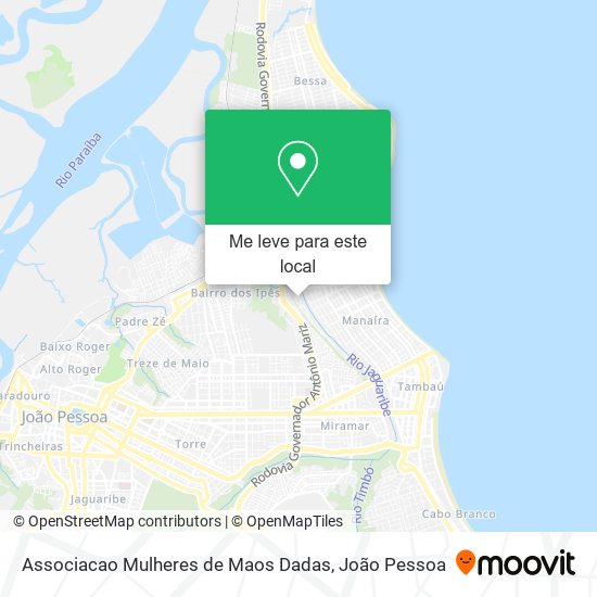 Associacao Mulheres de Maos Dadas mapa