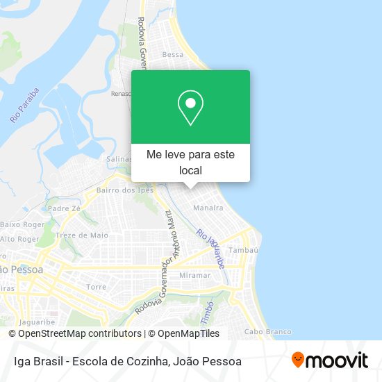 Iga Brasil - Escola de Cozinha mapa