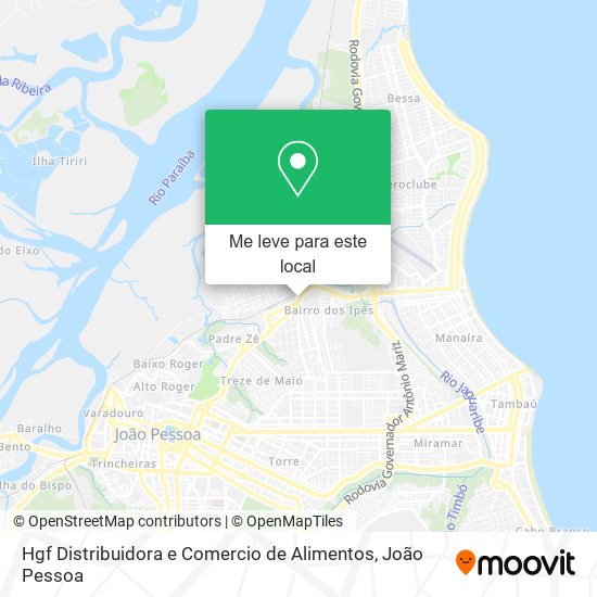 Hgf Distribuidora e Comercio de Alimentos mapa