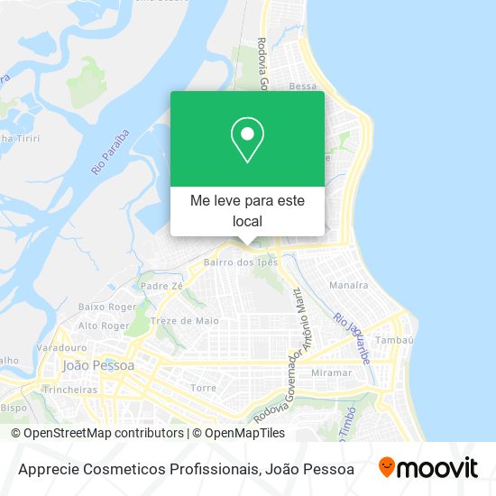 Apprecie Cosmeticos Profissionais mapa