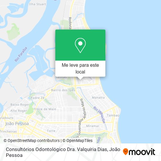 Consultórios Odontológico Dra. Valquíria Dias mapa