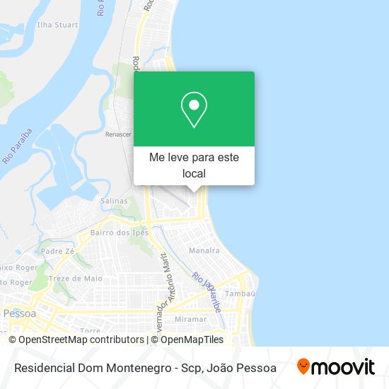 Residencial Dom Montenegro - Scp mapa