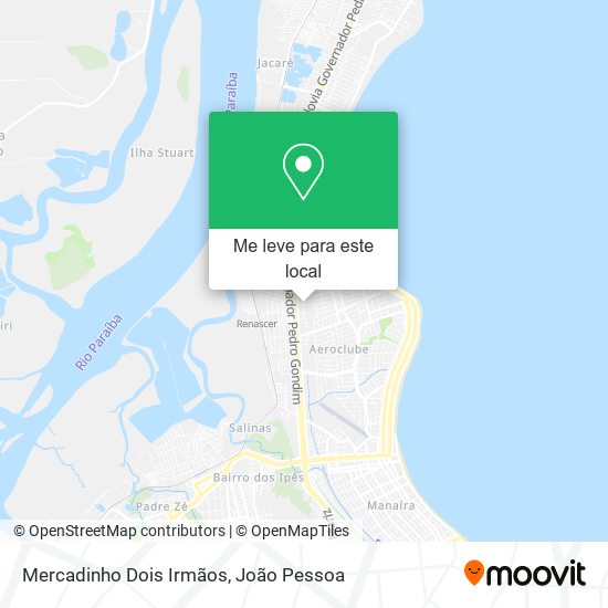 Mercadinho Dois Irmãos mapa