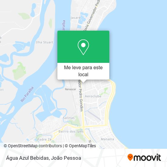 Água Azul Bebidas mapa