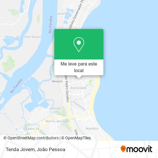 Tenda Jovem mapa