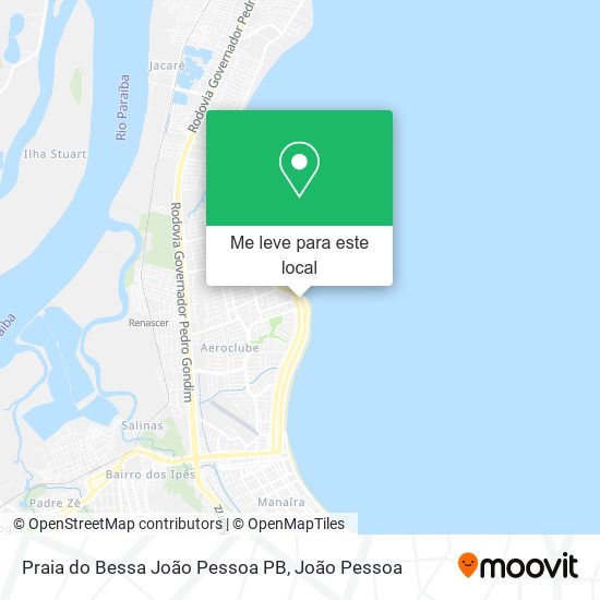 Praia do Bessa João Pessoa PB mapa