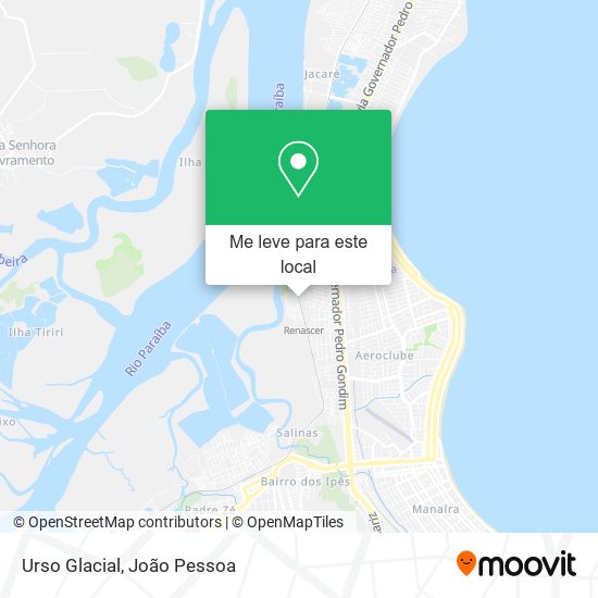 Urso Glacial mapa