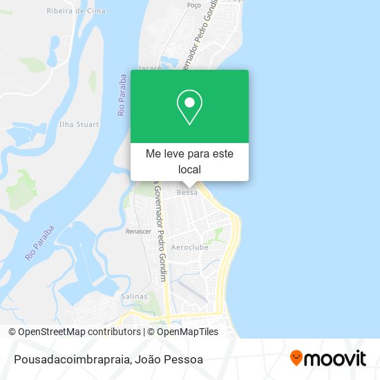 Pousadacoimbrapraia mapa