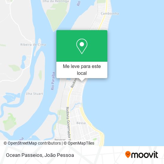 Ocean Passeios mapa