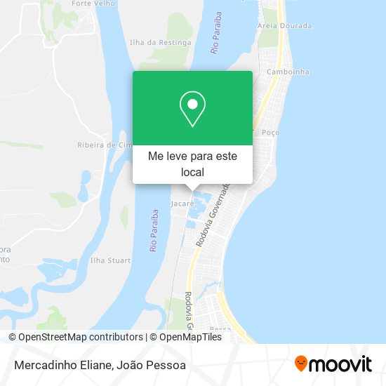Mercadinho Eliane mapa
