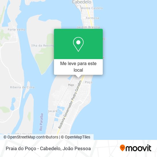 Praia do Poço - Cabedelo mapa